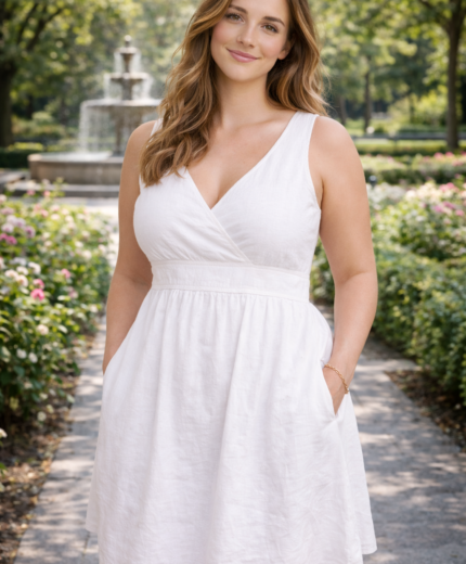 Crimson Meadow Flare Dress